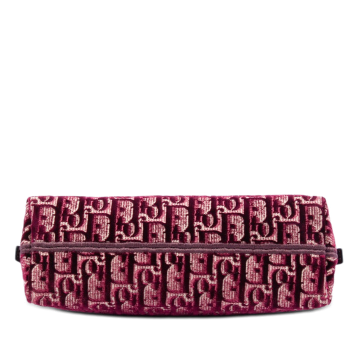 Dior Oblique brodé Velours Cosmetic Pochette