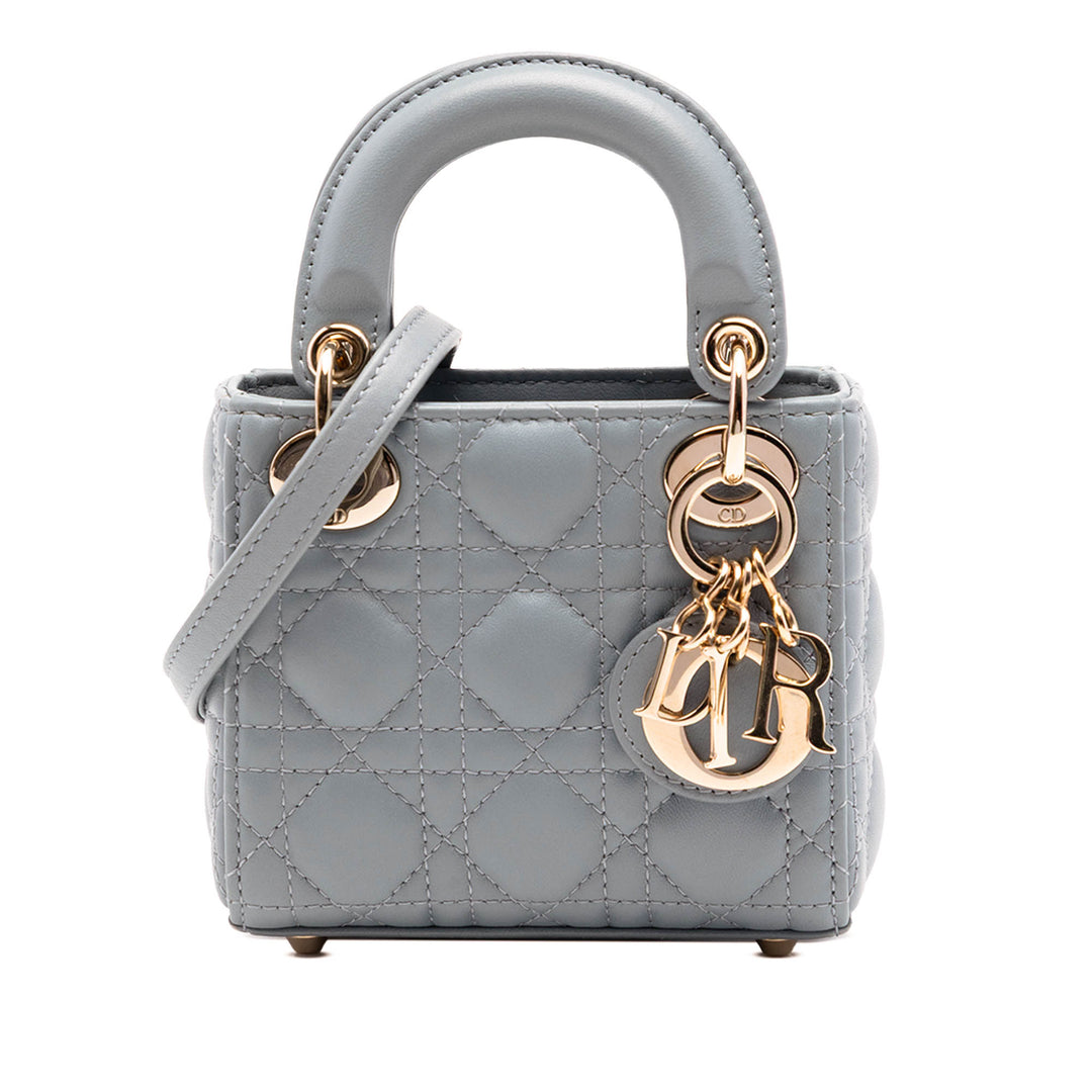 Dior Micro Cuir d’agneau Cannage Lady Dior