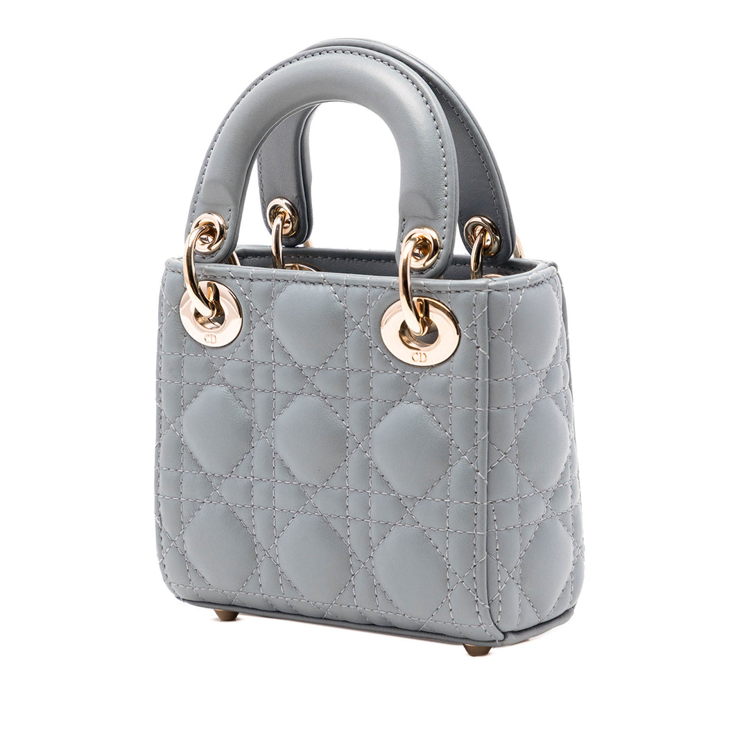 Dior Micro Cuir d’agneau Cannage Lady Dior