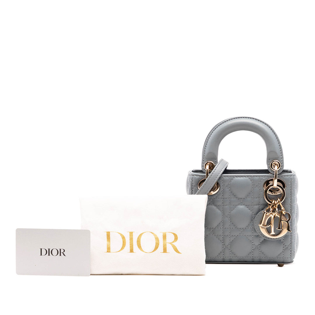 Dior Micro Cuir d’agneau Cannage Lady Dior