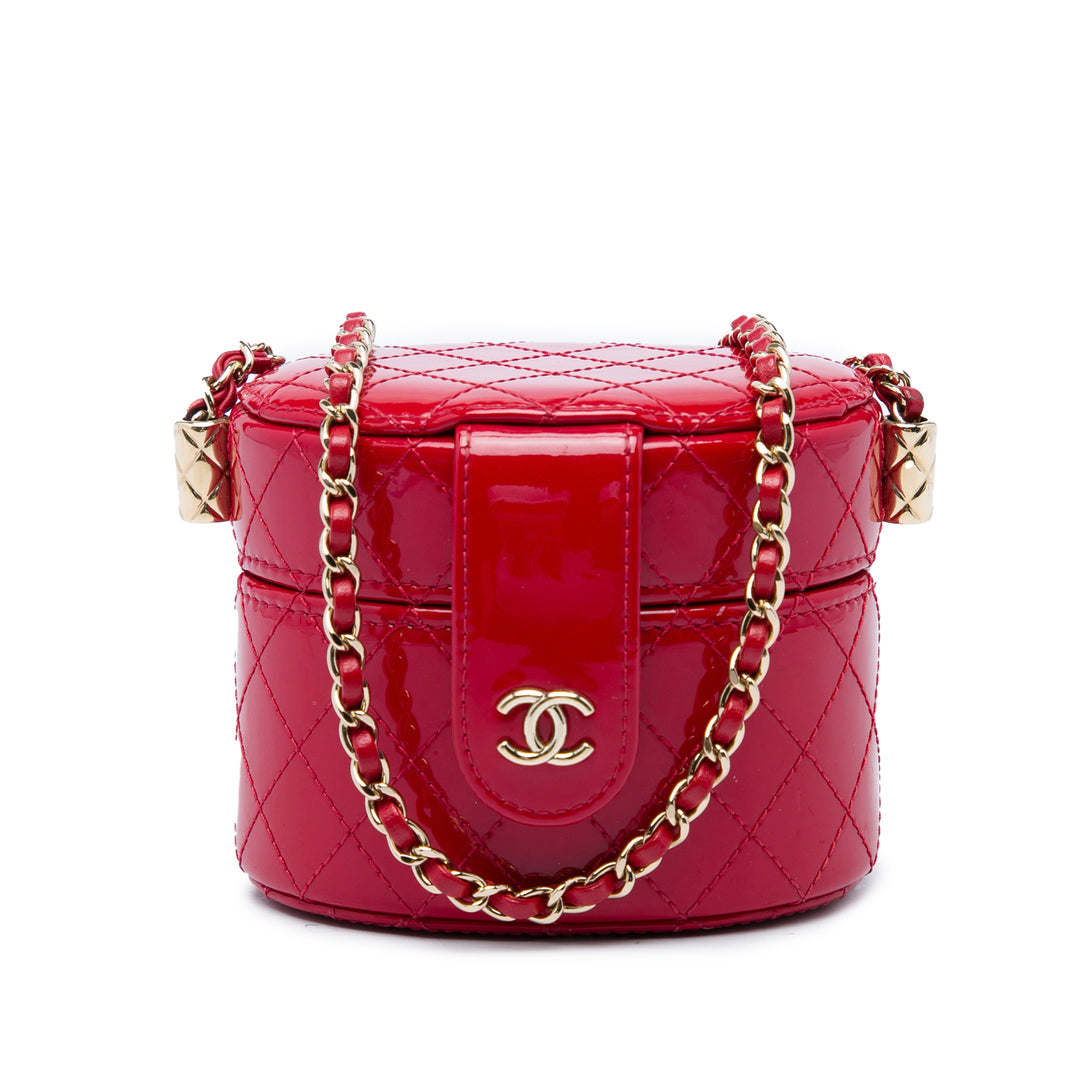 Chanel Matelassé CC Allure Vanity Mini Rouge – vue principale – GABY PARIS
