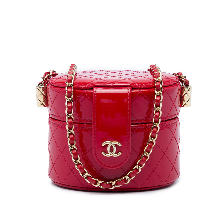 Chanel Matelassé CC Allure Vanity Mini Rouge – vue principale – GABY PARIS