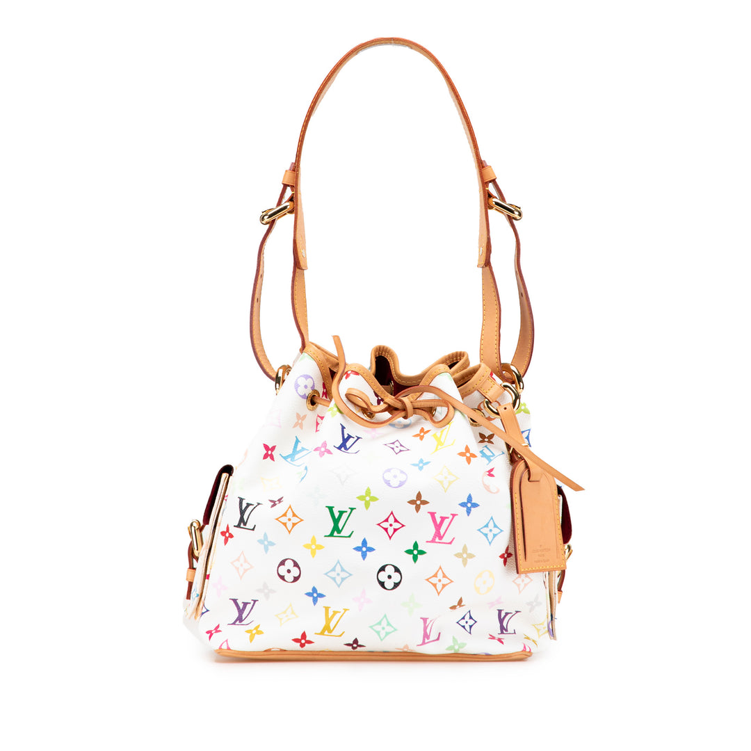 Monogram Multicolore Petit Noe White - Gaby Paris