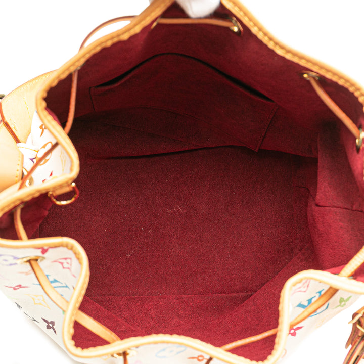 Monogram Multicolore Petit Noe White - Gaby Paris