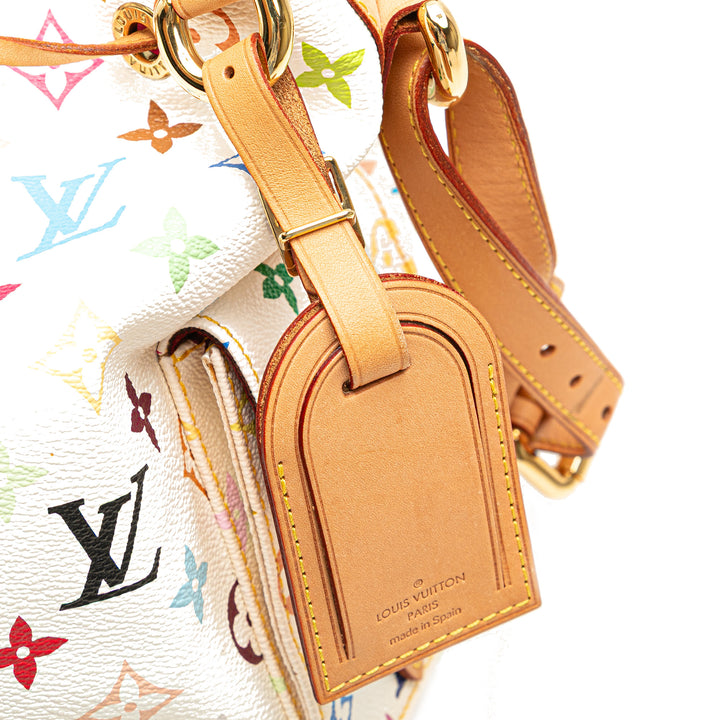 Monogram Multicolore Petit Noe White - Gaby Paris