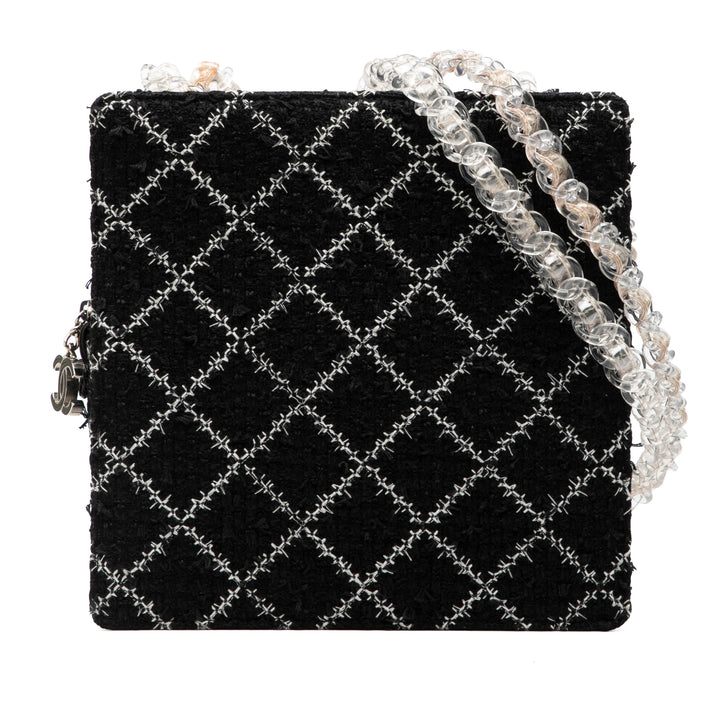 Chanel Tweed et Resin Zipped Chain Shopping Bag