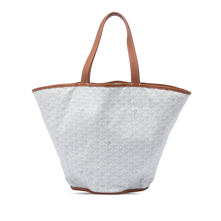 Réversible Belharra Cabas Goyardine Blanc