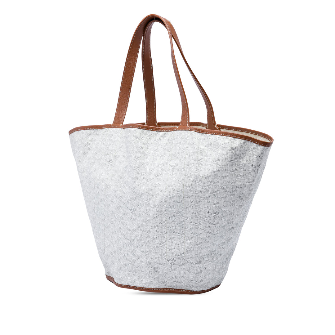 Réversible Belharra Cabas Goyardine Blanc