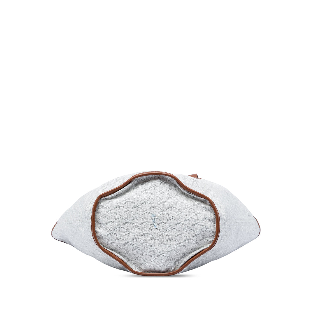 Réversible Belharra Cabas Goyardine Blanc