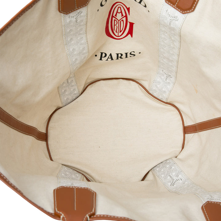 Réversible Belharra Cabas Goyardine Blanc