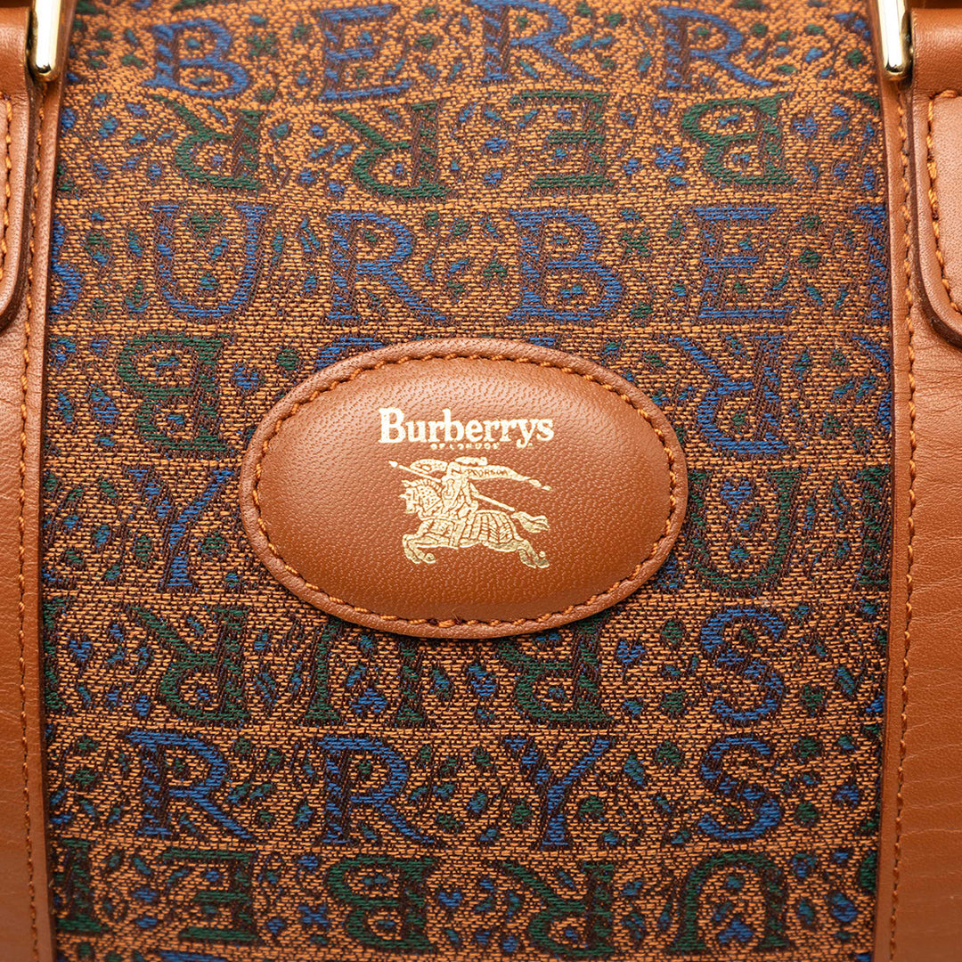 Burberry Logo Imprimé Boston Sac Marron – vue 5 – GABY PARIS