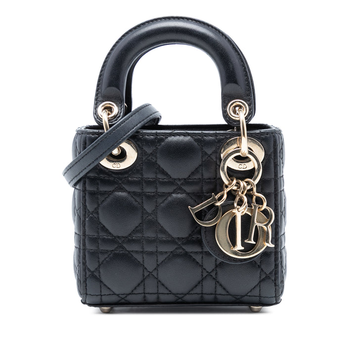 Dior Micro Cuir d’agneau Cannage Lady Dior