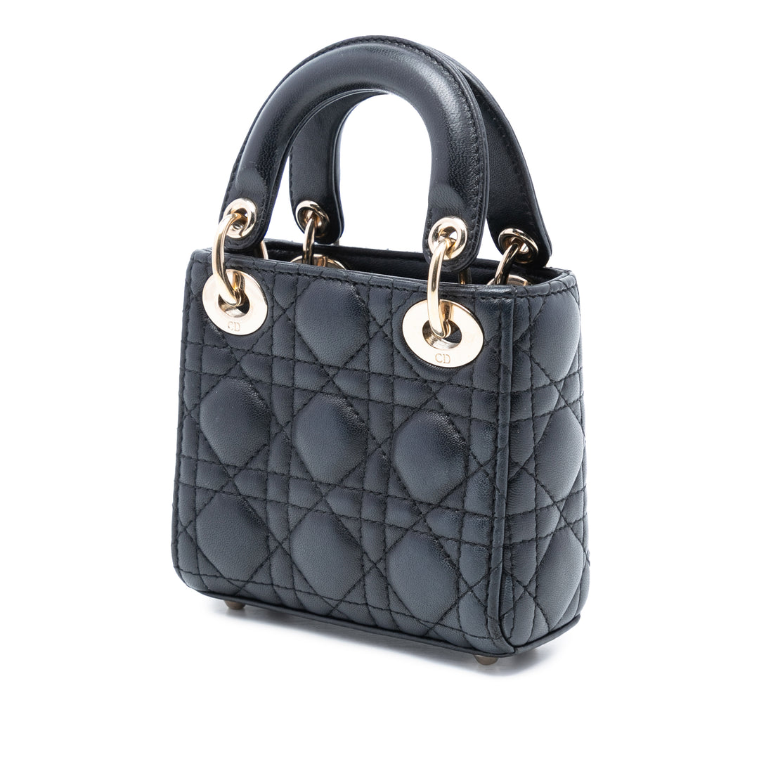 Dior Micro Cuir d’agneau Cannage Lady Dior