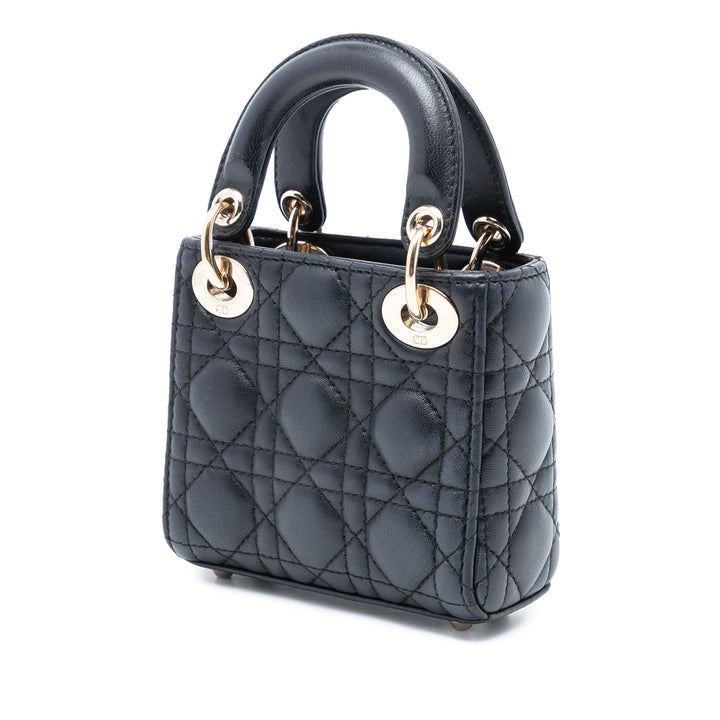 Dior Micro Cuir d’agneau Cannage Lady Dior