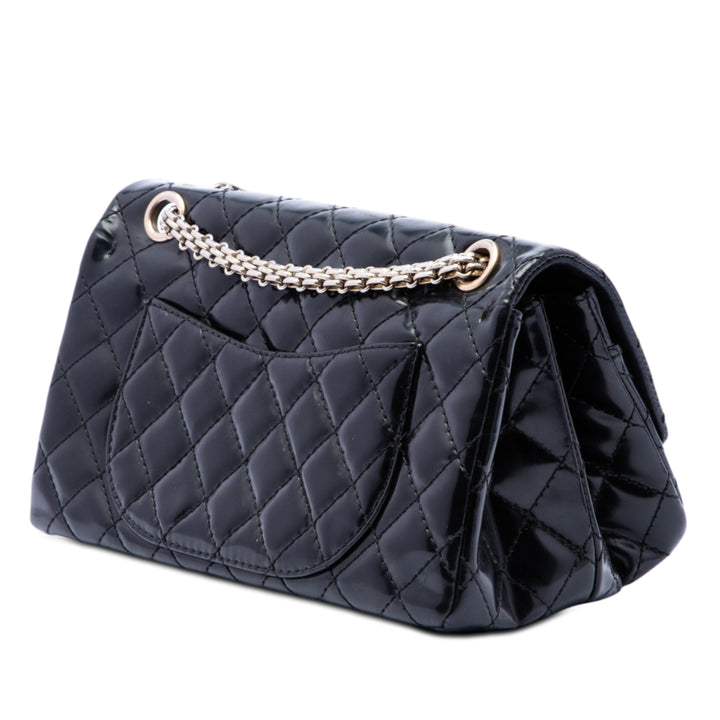 Chanel Matelassé Glazed Cuir de veau Reissue 2.55 Accordion à rabat 225