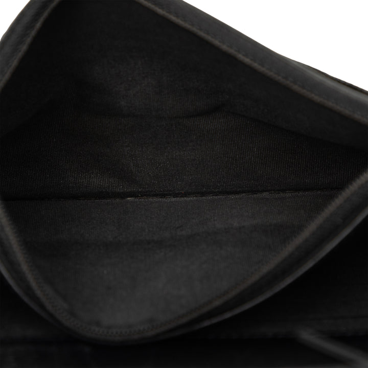CC Filigree Wallet on Chain Cuir caviar Noir
