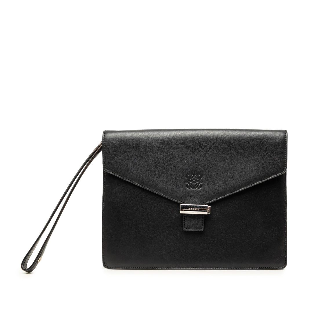 Anagram Enveloppe Wristlet Pochette Noir