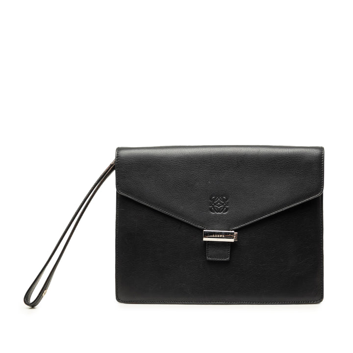 Anagram Enveloppe Wristlet Pochette Noir