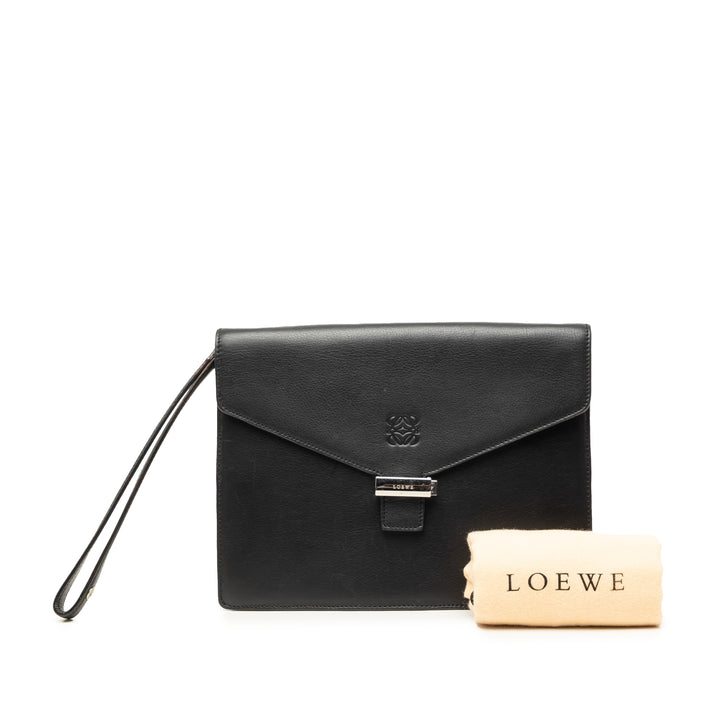 Anagram Enveloppe Wristlet Pochette Noir
