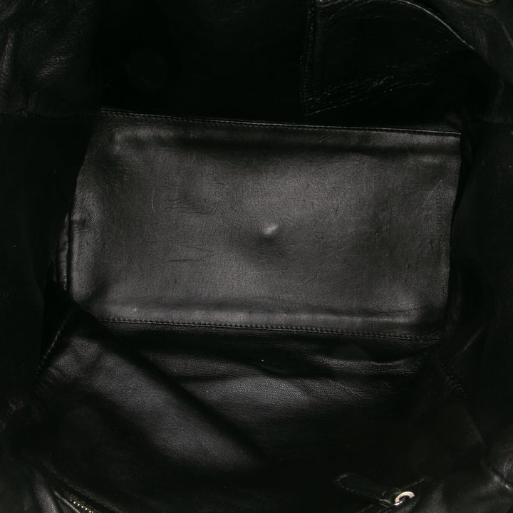 Medium Woven Leather Soft Lady Dior Black - Gaby Paris