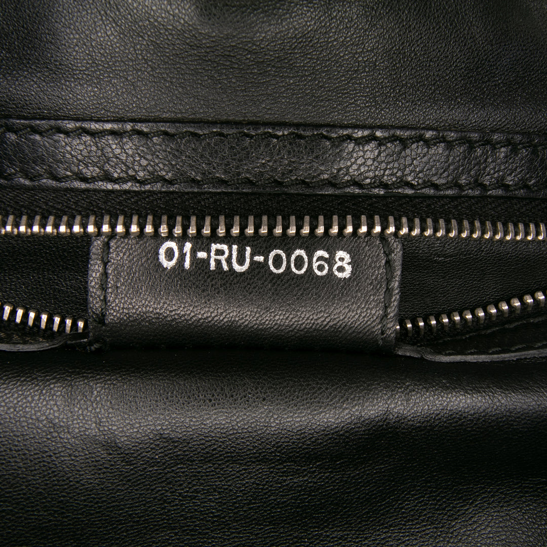 Medium Woven Leather Soft Lady Dior Black - Gaby Paris