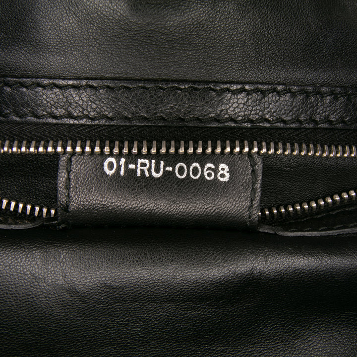 Medium Woven Leather Soft Lady Dior Black - Gaby Paris