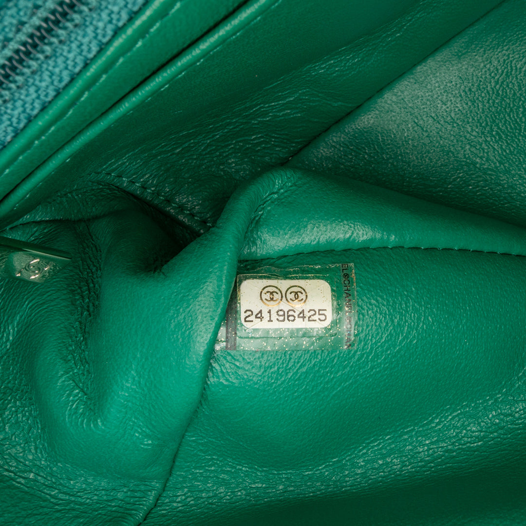 Chanel Mini Rectangular Classic Cuir d’agneau Simple rabat Bleu – GABY PARIS Authentique