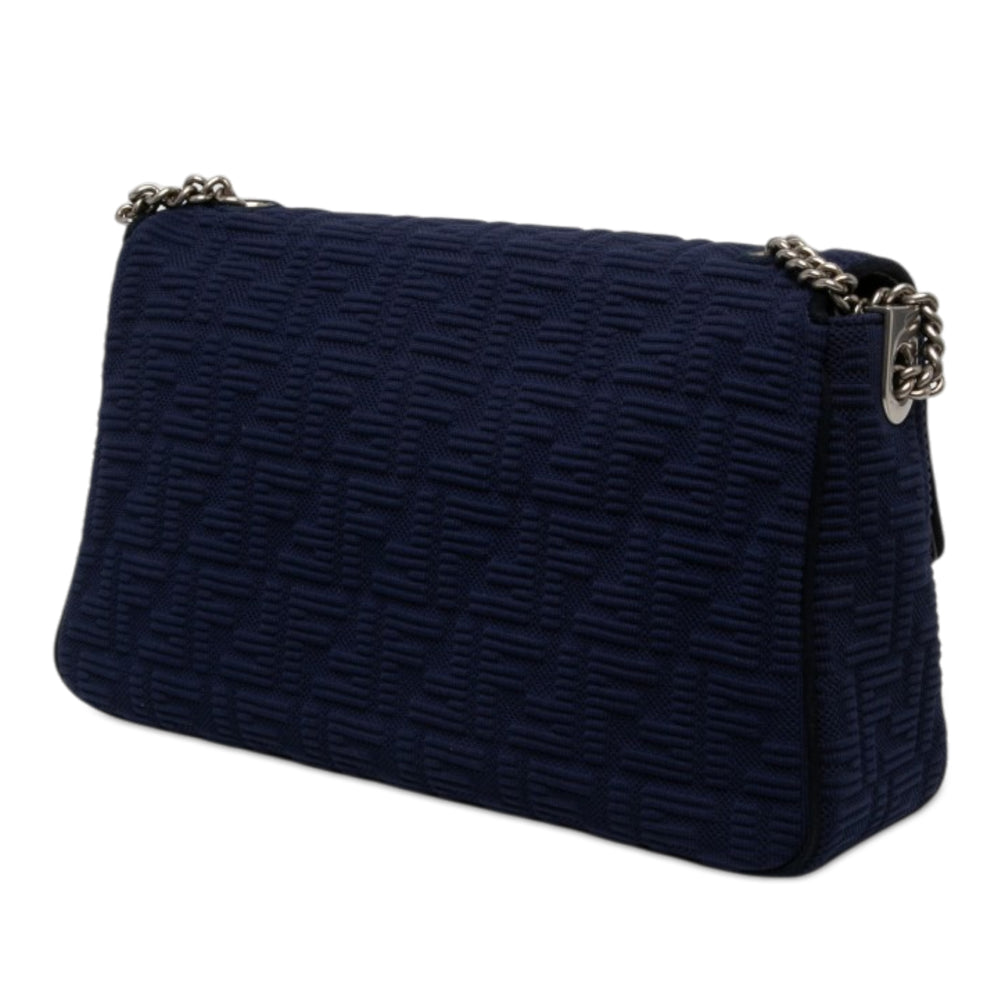 Fendi Zucca embossé Technical Chaîne Midi Baguette Grand Bleu – vue 2 – GABY PARIS