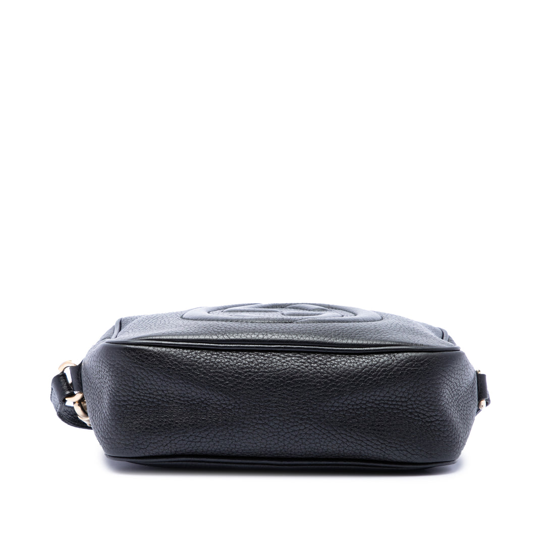 Gucci Sac bandoulière Soho Disco Cuir de veau Noir – vue 3 – GABY PARIS