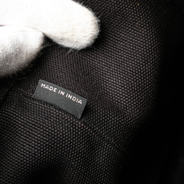 Small Canvas Canapa Logo Satchel Black - Gaby Paris