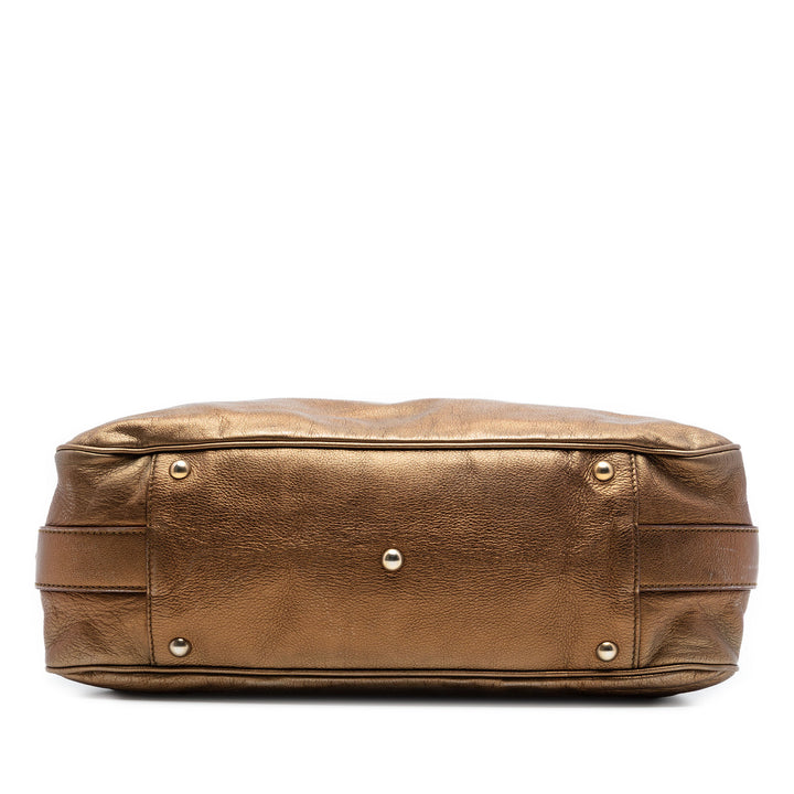 Saint Laurent Metallic Cuir de veau Muse Sac