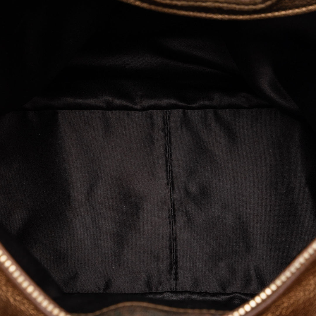 Saint Laurent Metallic Cuir de veau Muse Sac