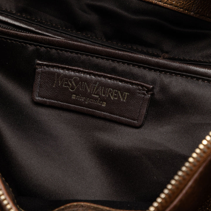 Saint Laurent Metallic Cuir de veau Muse Sac