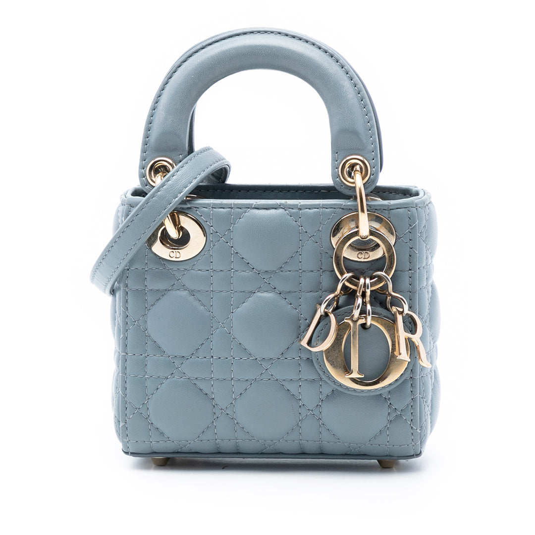 Dior Micro Cuir d’agneau Cannage Lady Dior