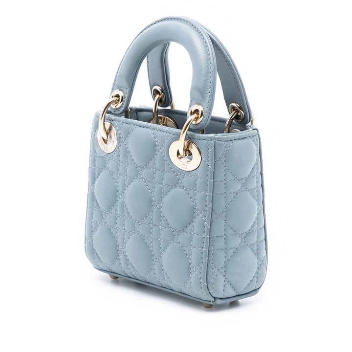 Dior Micro Cuir d’agneau Cannage Lady Dior