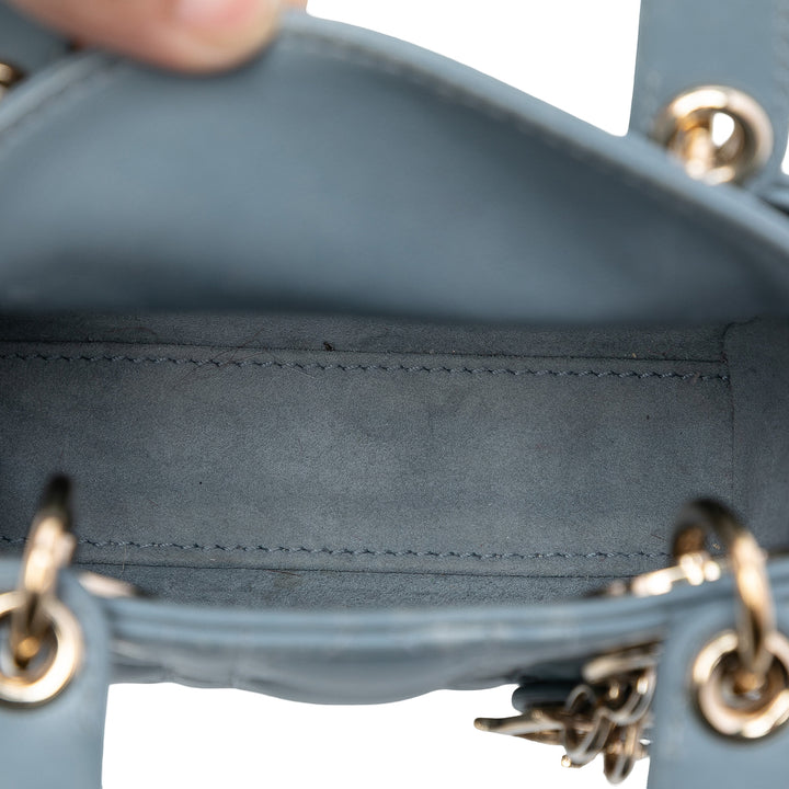 Dior Micro Cuir d’agneau Cannage Lady Dior