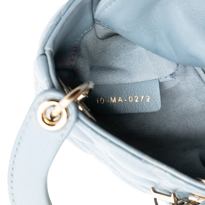 Dior Micro Cuir d’agneau Cannage Lady Dior