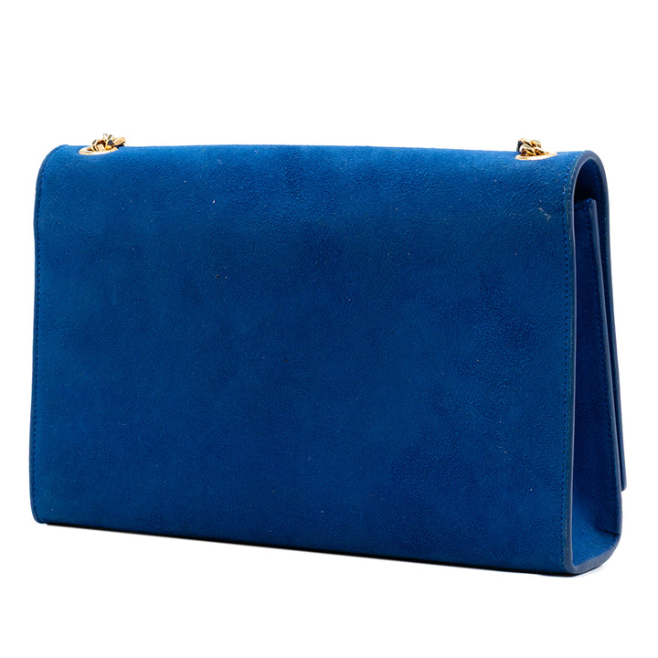Saint Laurent Medium Daim Monogram Kate Pompon Sac porté croisé