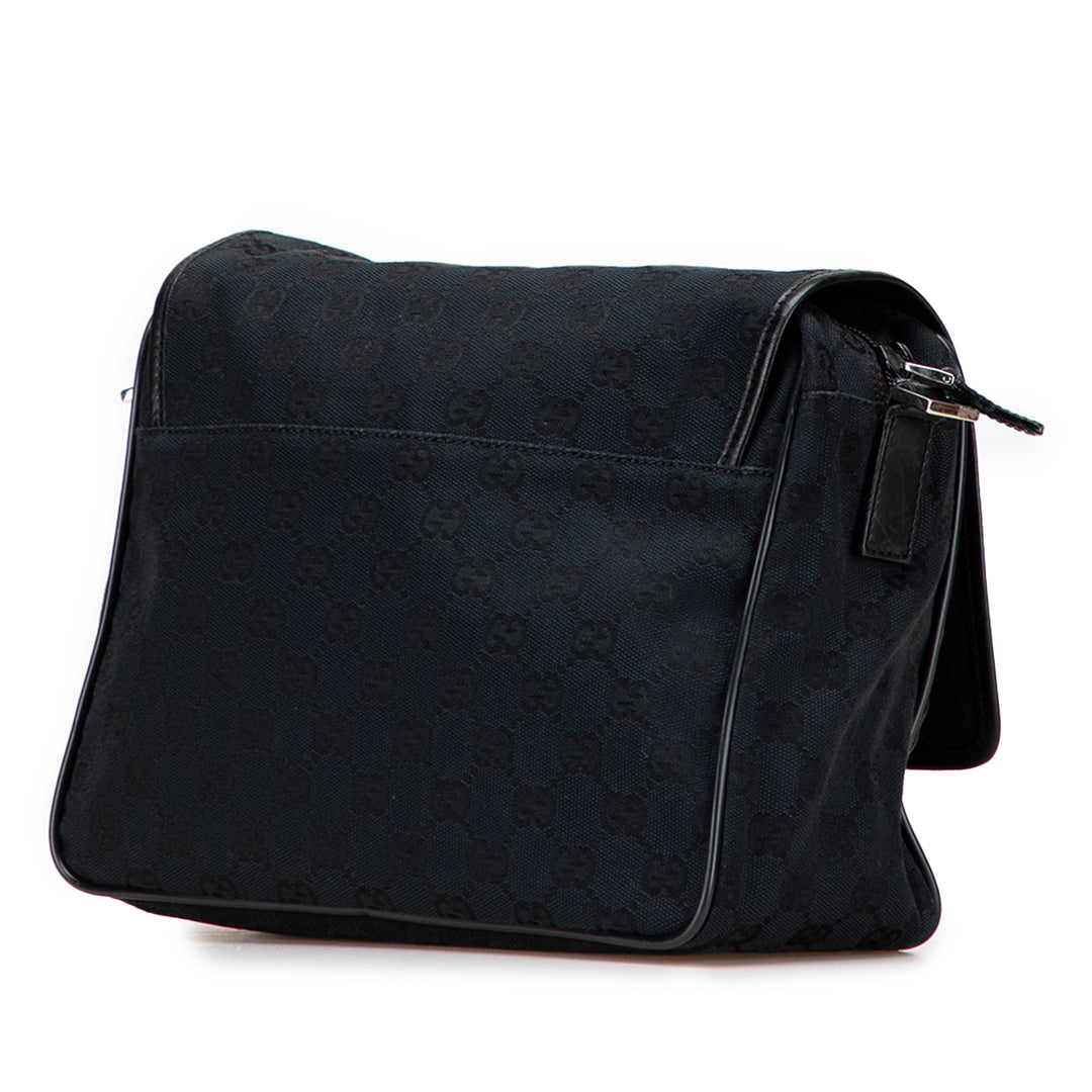 Gucci GG Toile Sac porté croisé Noir