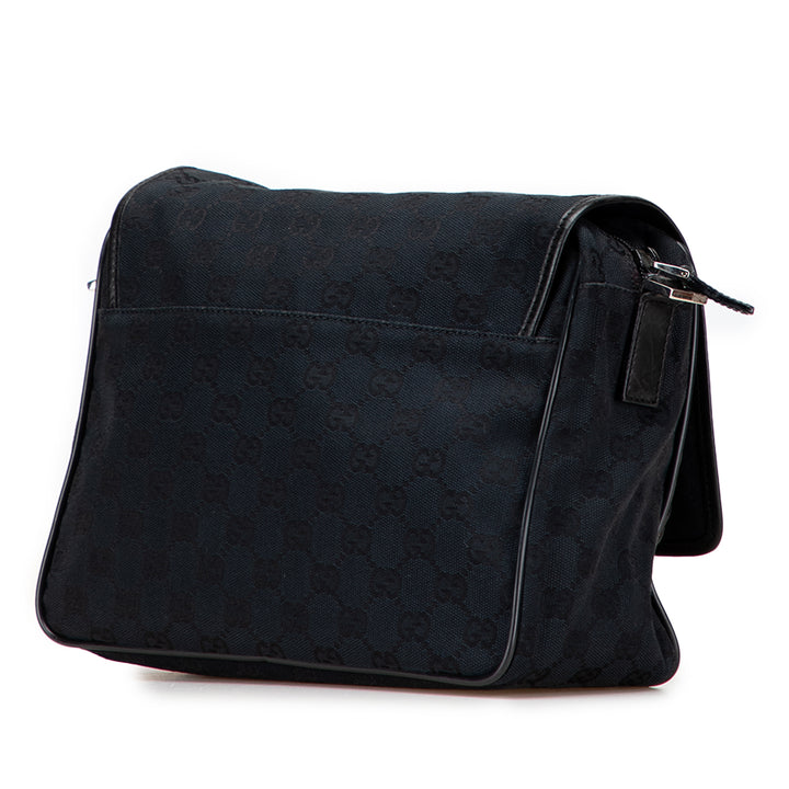 Gucci GG Toile Sac porté croisé Noir