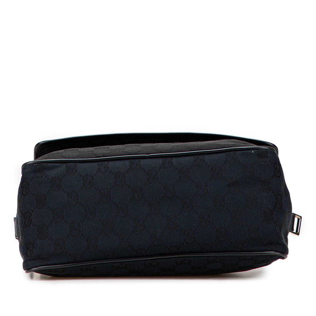 Gucci GG Toile Sac porté croisé Noir