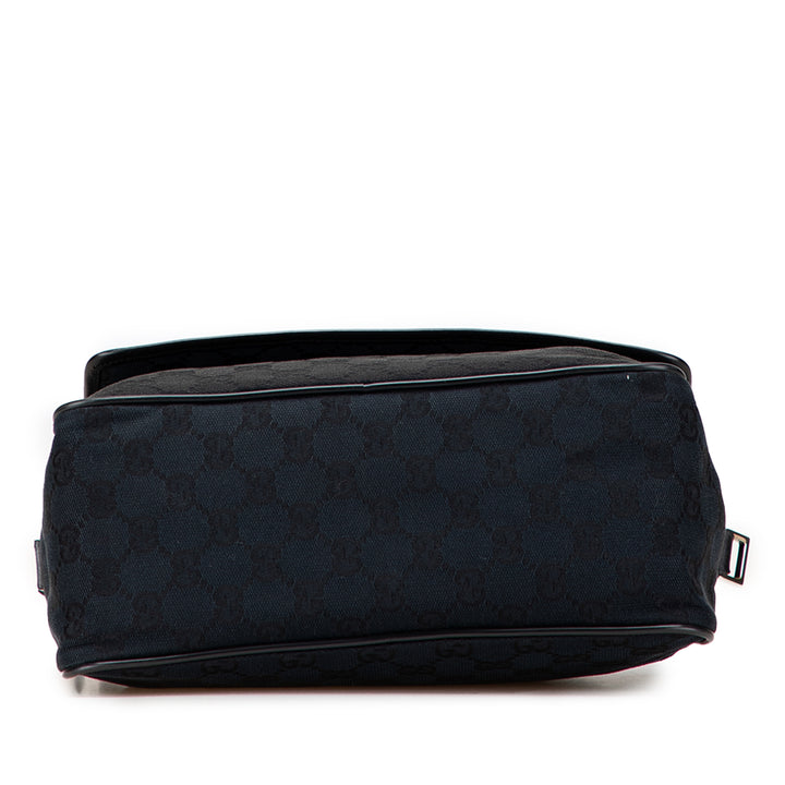 Gucci GG Toile Sac porté croisé Noir