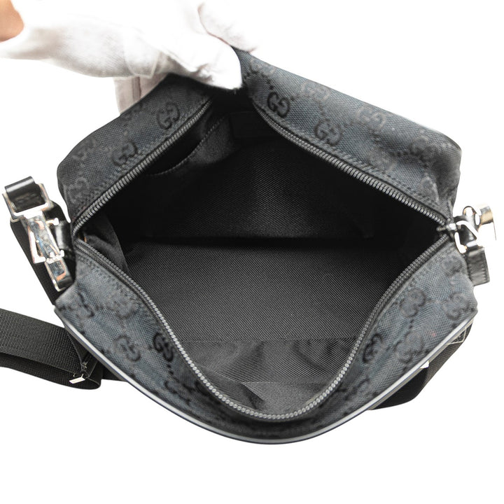 Gucci GG Toile Sac porté croisé Noir