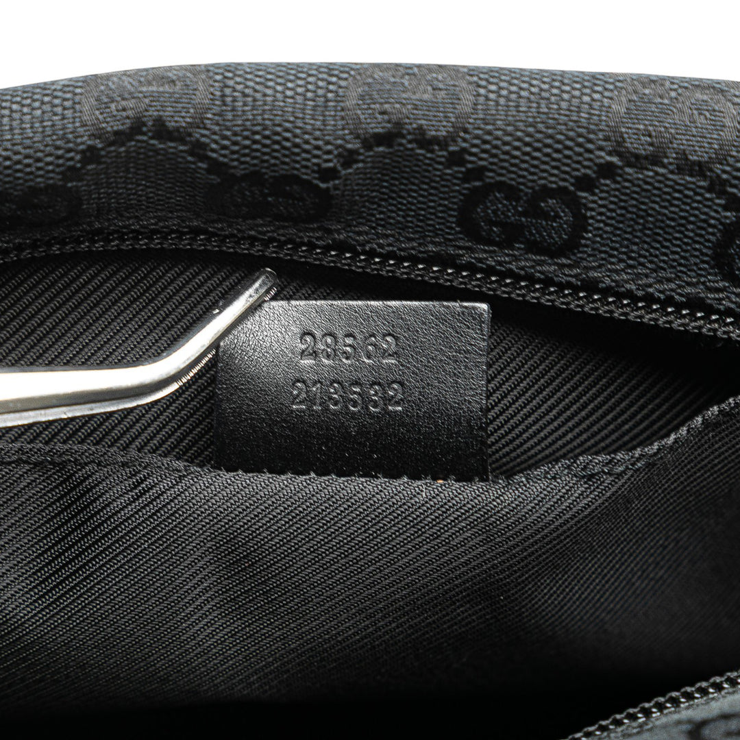 Gucci GG Toile Sac porté croisé Noir