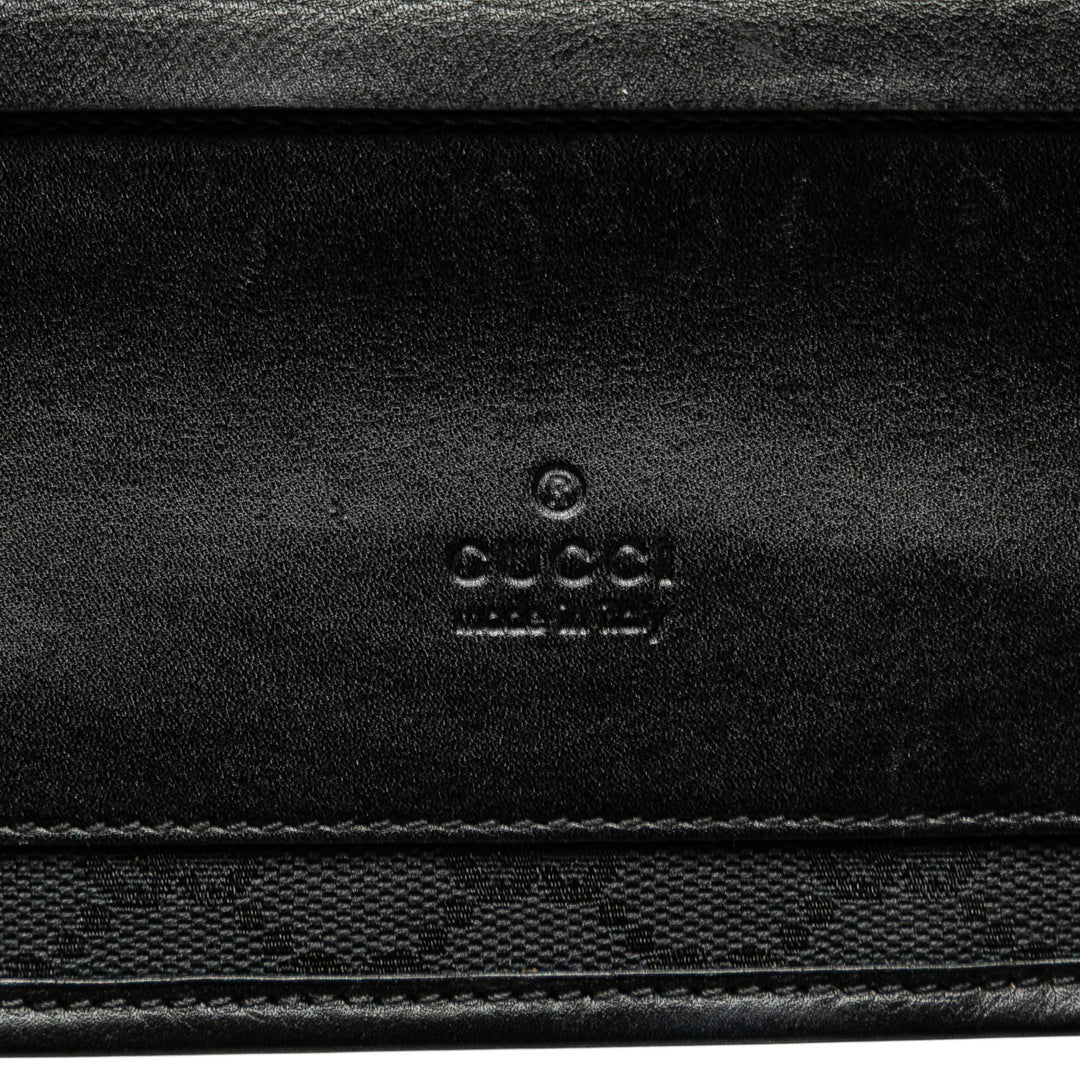 Gucci GG Toile Sac porté croisé Noir
