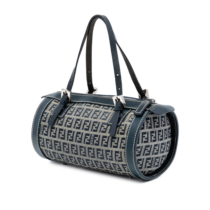 Fendi Zucchino Toile Barrel Sac à main