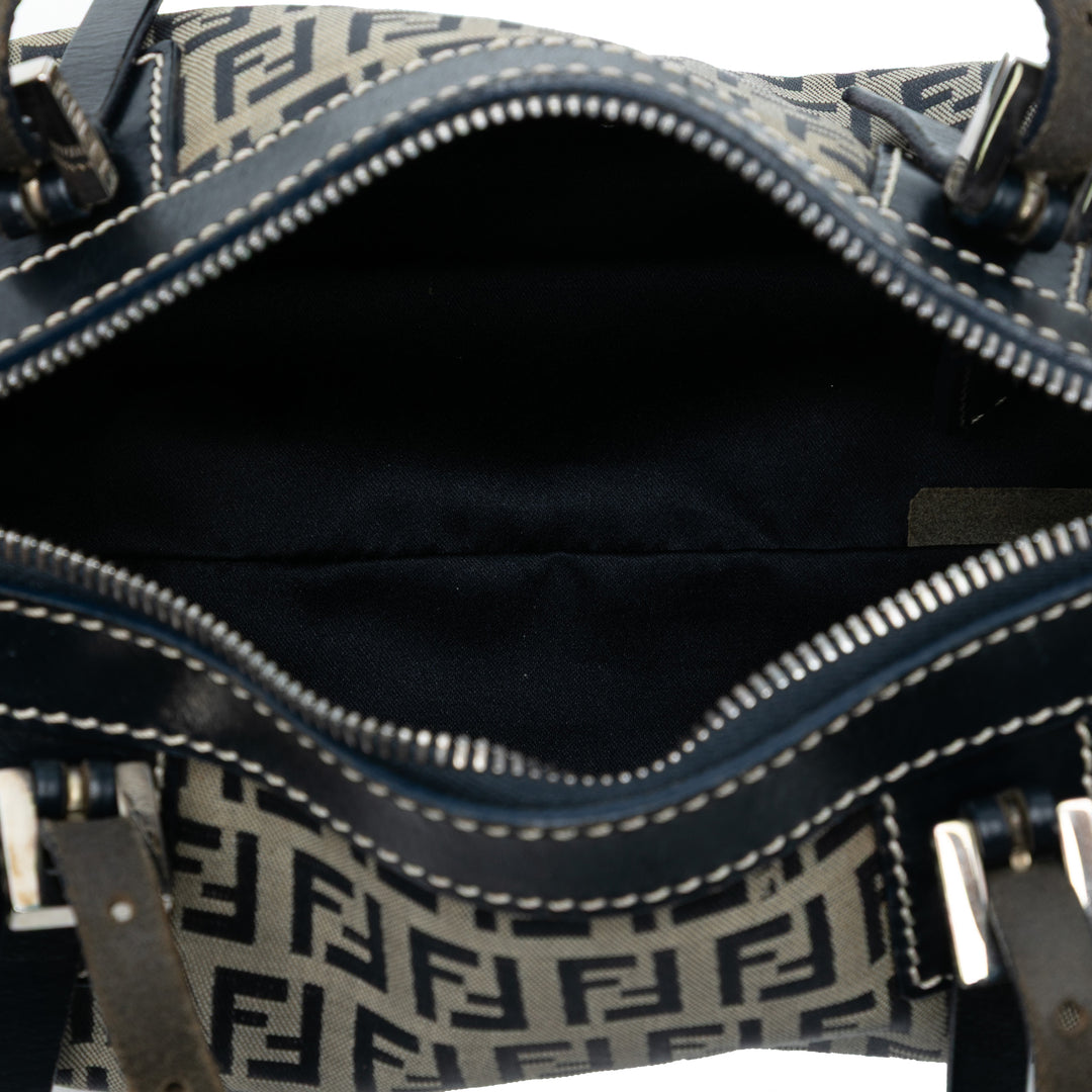 Fendi Zucchino Toile Barrel Sac à main