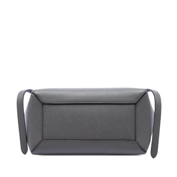 grainé Sac ceinture Micro Cuir de veau grainé Gris