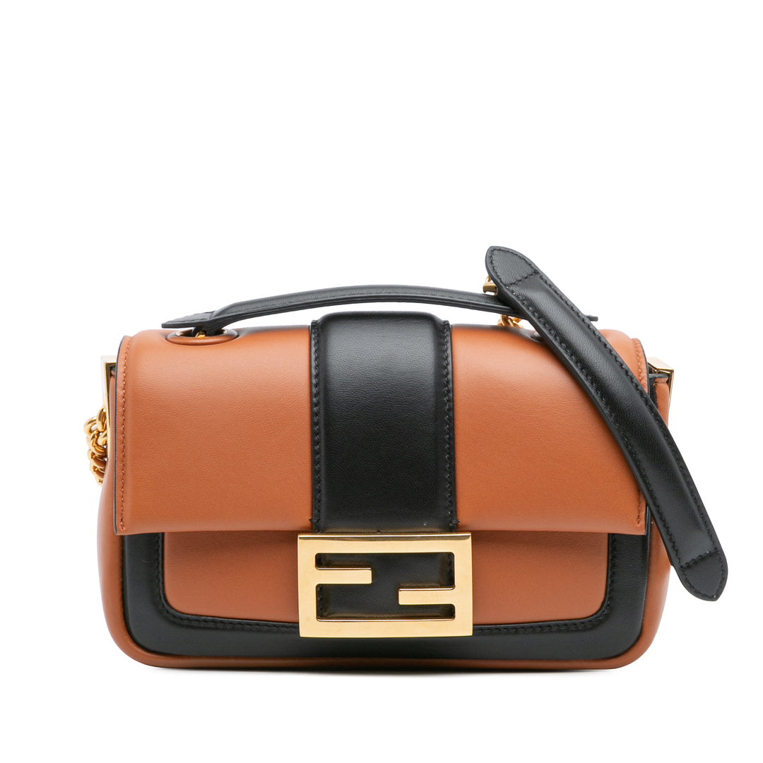 Fendi Mini Bicolor Nappa Apolo Sac à chaîneuette Sac bandoulière