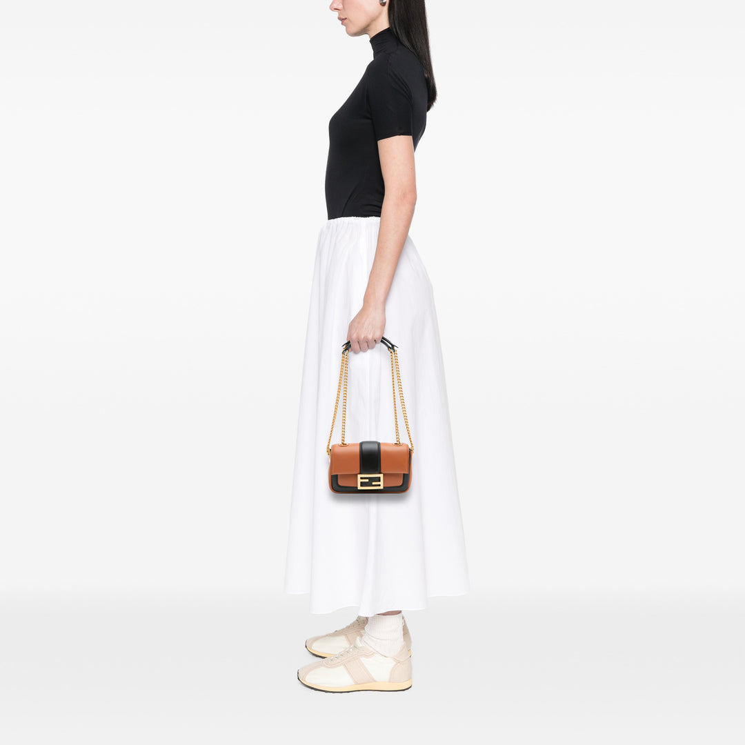 Fendi Mini Bicolor Nappa Apolo Sac à chaîneuette Sac bandoulière